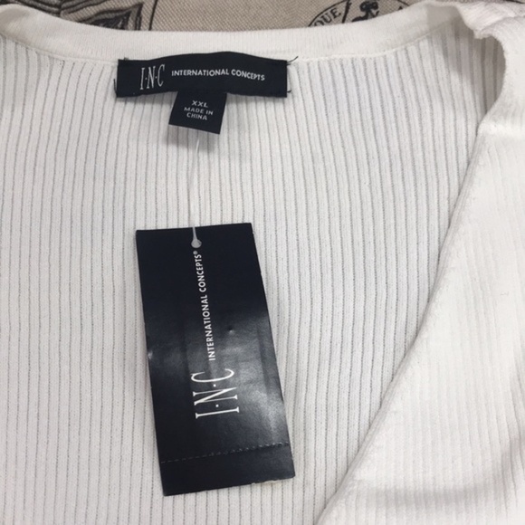 Inc Embellished-Grommet Wrap Sweater - Picture 2 of 3